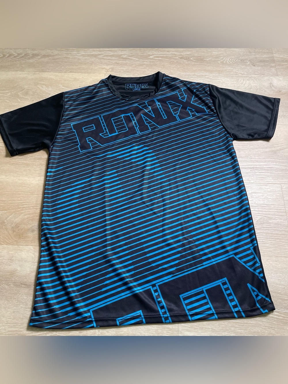 RONIX Black Blue Lightweight Tee Shirt L